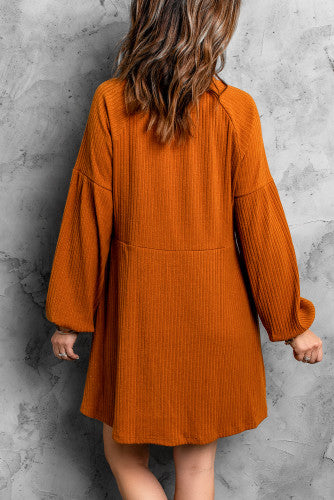 Rust Winter Dress – Ivy Lace Boutique LLC