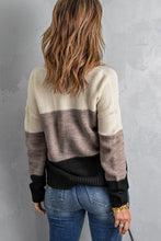 Load image into Gallery viewer, Black ColorBlock Sweater