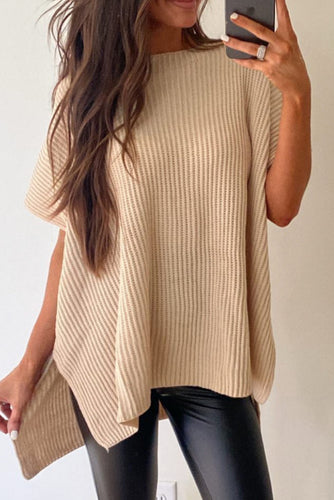 Khaki Slit Top