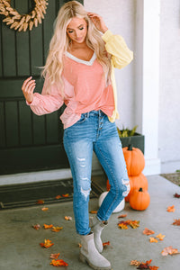 Spring Color Block Top