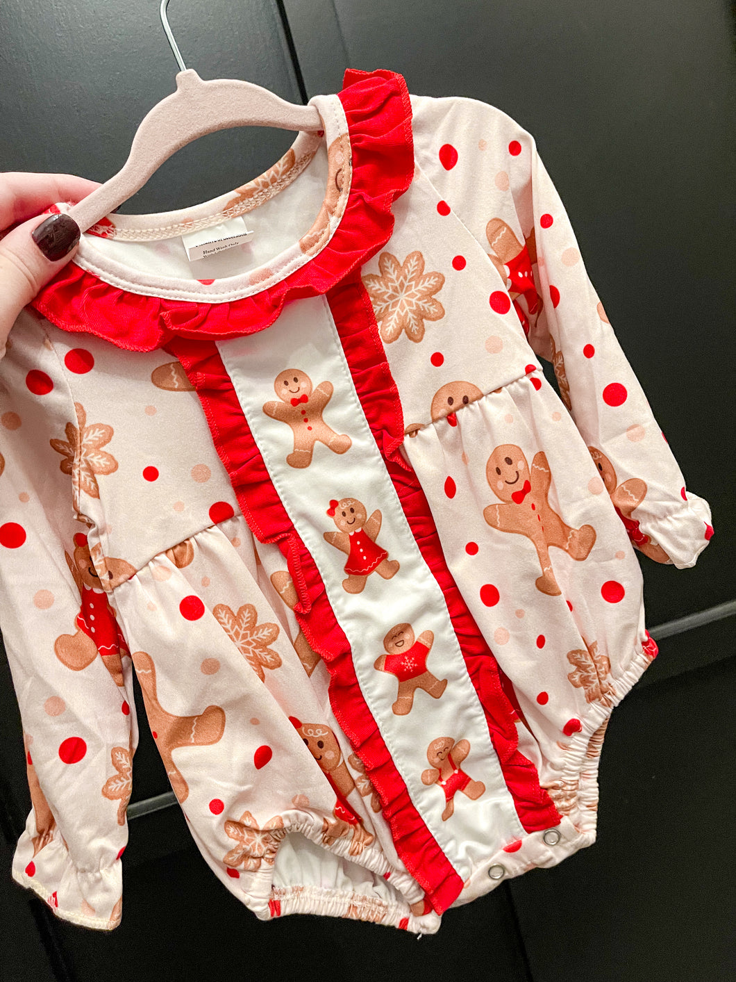 Christmas Gingerbread Romper