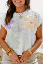 Load image into Gallery viewer, Ivory Knit Floral Top