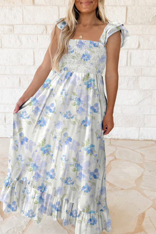 Blue Floral Maxi