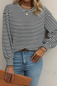 Black Stripe Top