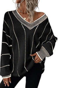 Black & White Striped Sweater