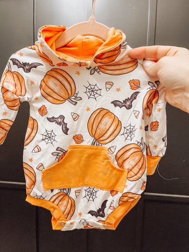 Halloween Pumpkin Romper