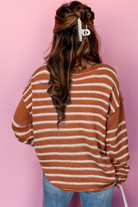 Rust Stripe Sweater