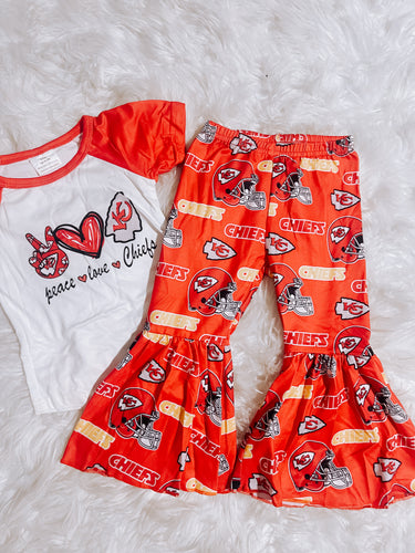 Go Chiefs Bellbottom Set