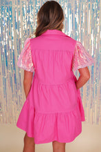 Load image into Gallery viewer, Bonbon Sequin Ruffle Dress