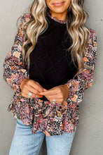 Load image into Gallery viewer, Fanny Floral Peplum Sweater Top