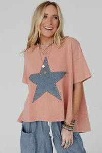 Apricot Studded Star Top