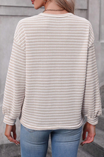 Load image into Gallery viewer, Khaki Stripe Top