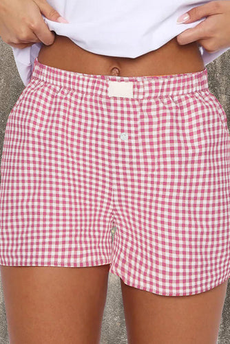 Red Gingham Boxer Shorts