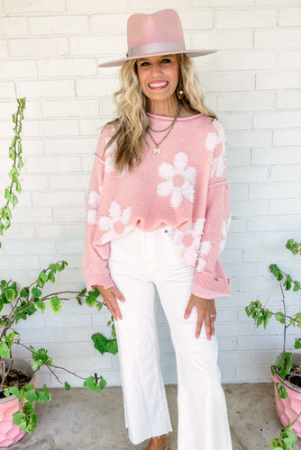 Pearl Floral Sweater