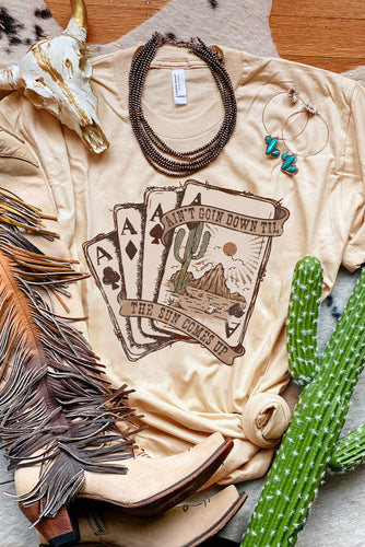 Western Poker Cards Tee