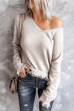 Load image into Gallery viewer, Mocha Fringe Sweater