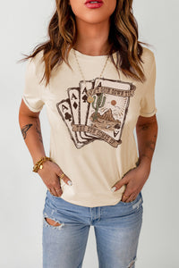 Western Poker Cards Tee