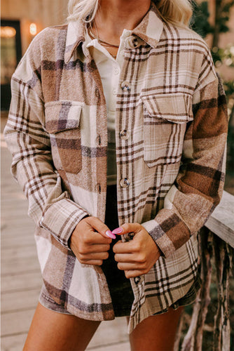 Plaid Patchwork Shacket