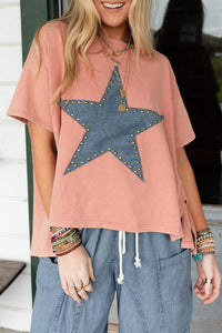 Apricot Studded Star Top