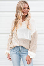 Load image into Gallery viewer, Oatmeal Keyhole Sweater