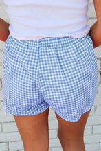 Load image into Gallery viewer, Blue Gingham Boxer Shorts