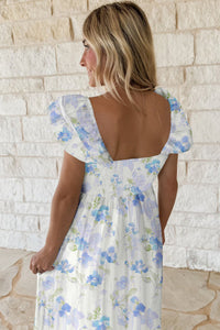 Blue Floral Maxi
