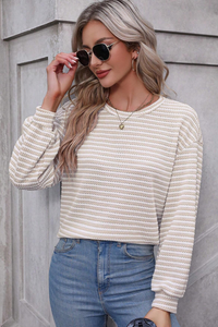 Khaki Stripe Top