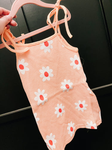 Peach Daisy Dress