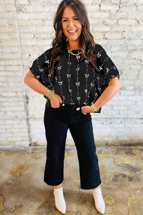 Black Bow Top