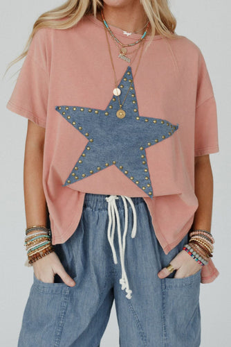 Apricot Studded Star Top