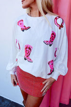 Load image into Gallery viewer, Sparkle Sequin Cowgirl Pullover