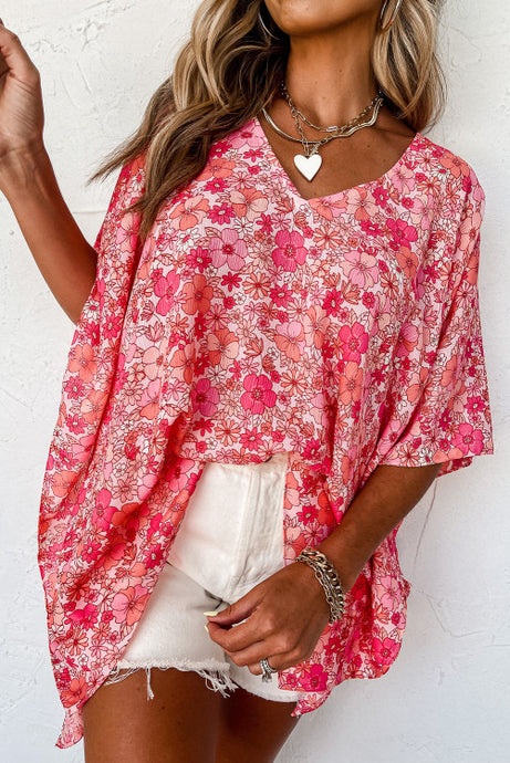 Shades of Pink Floral Top