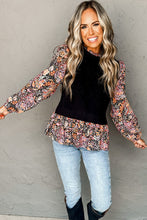 Load image into Gallery viewer, Fanny Floral Peplum Sweater Top