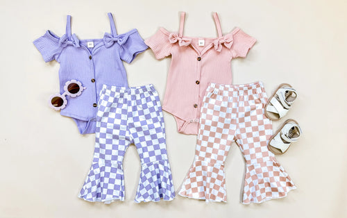 Claire Checkered Bell Set