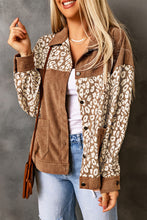 Load image into Gallery viewer, Leopard Corduroy Shacket