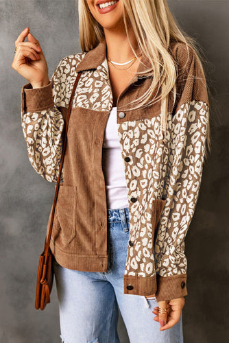 Leopard Corduroy Shacket