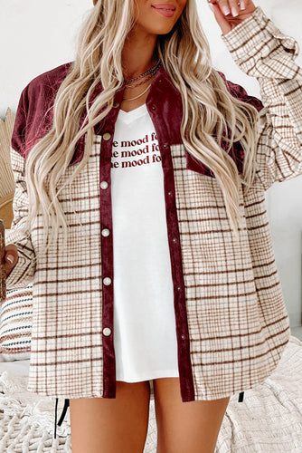 Maroon Plaid Shacket