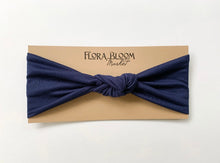 Load image into Gallery viewer, Navy Blue Knot Headband