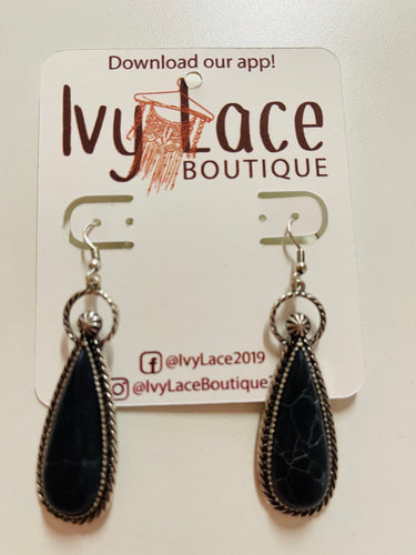 Black Meadow Lake Earrings