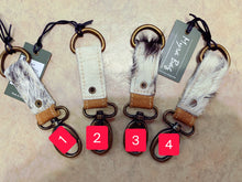 Load image into Gallery viewer, Myra Cowhide Keychain