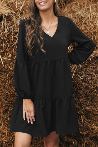 Black Ruffle Dress