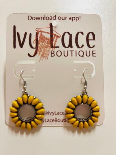 Yellow Lone Falls Earrings