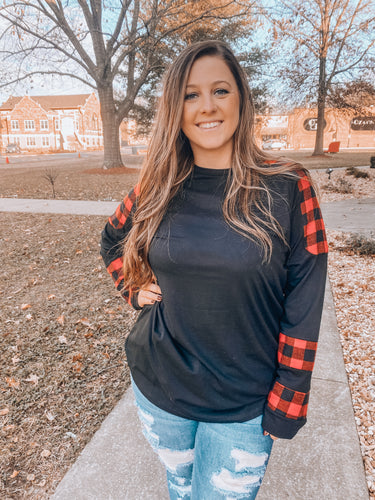 Comet Buffalo Plaid Top