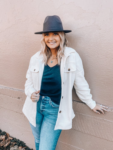 Winter White Shacket