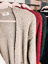 Load image into Gallery viewer, Curvy Taupe Popcorn Cardigan