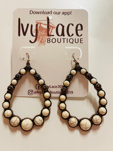 White Ventana Earrings