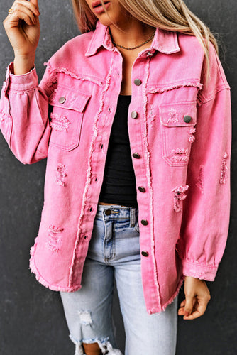 Pink Denim Jacket